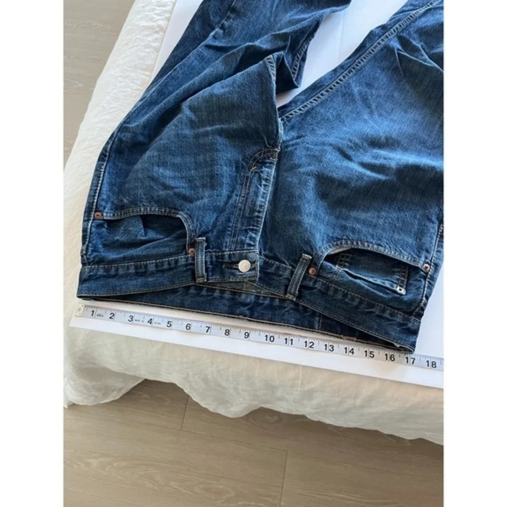 Levis 559 Jeans Mens 34x30‎ Blue Relaxed Straight Mid Rise Dark Wash Denim